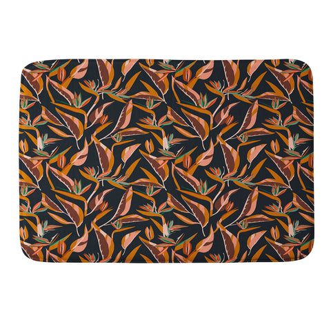 Holli Zollinger ANTHOLOGY OF PATTERN ELLE BIRD OF PARADISE DARK Memory Foam Bath Mat