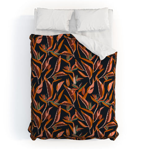 Holli Zollinger ANTHOLOGY OF PATTERN ELLE BIRD OF PARADISE DARK Comforter