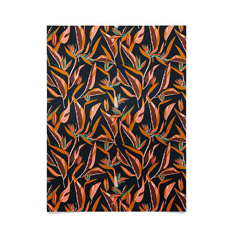 Holli Zollinger ANTHOLOGY OF PATTERN ELLE BIRD OF PARADISE DARK Poster