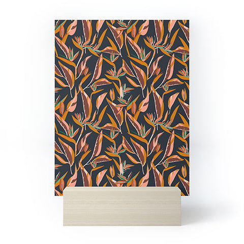 Holli Zollinger ANTHOLOGY OF PATTERN ELLE BIRD OF PARADISE DARK Mini Art Print
