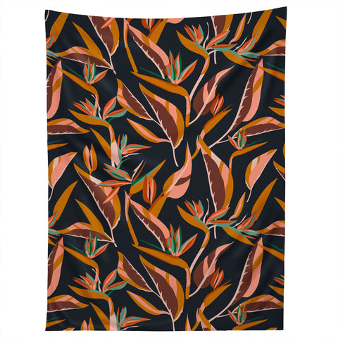 Holli Zollinger ANTHOLOGY OF PATTERN ELLE BIRD OF PARADISE DARK Tapestry