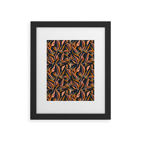 Holli Zollinger ANTHOLOGY OF PATTERN ELLE BIRD OF PARADISE DARK Framed Art Print