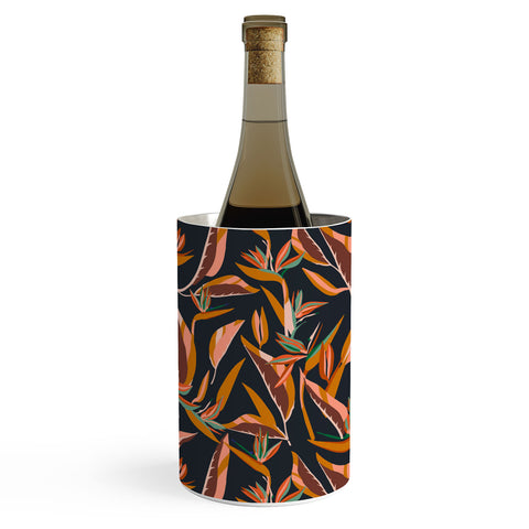 Holli Zollinger ANTHOLOGY OF PATTERN ELLE BIRD OF PARADISE DARK Wine Chiller