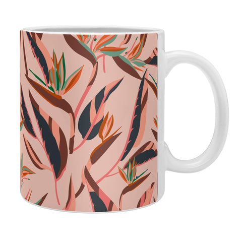 Holli Zollinger ANTHOLOGY OF PATTERN ELLE BIRD OF PARADISE PINK Coffee Mug