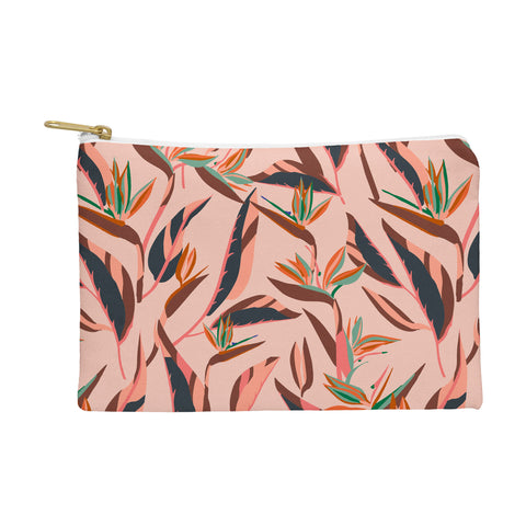 Holli Zollinger ANTHOLOGY OF PATTERN ELLE BIRD OF PARADISE PINK Pouch