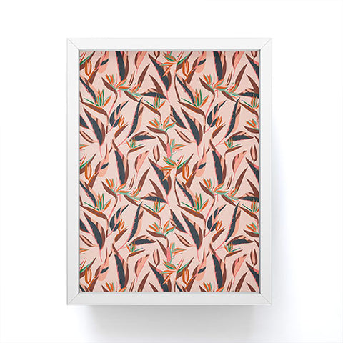 Holli Zollinger ANTHOLOGY OF PATTERN ELLE BIRD OF PARADISE PINK Framed Mini Art Print