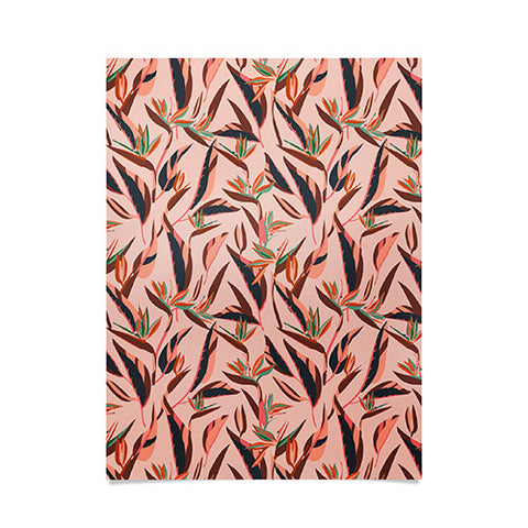 Holli Zollinger ANTHOLOGY OF PATTERN ELLE BIRD OF PARADISE PINK Poster