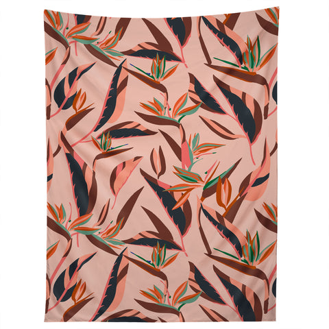 Holli Zollinger ANTHOLOGY OF PATTERN ELLE BIRD OF PARADISE PINK Tapestry