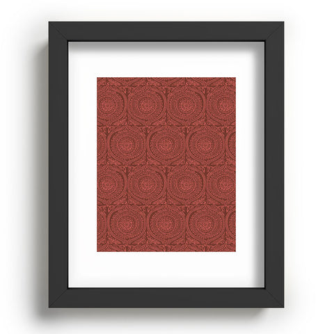 Holli Zollinger ANTHOLOGY OF PATTERN ELLE SUNDIAL MAROON Recessed Framing Rectangle
