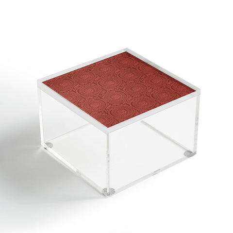 Holli Zollinger ANTHOLOGY OF PATTERN ELLE SUNDIAL MAROON Acrylic Box