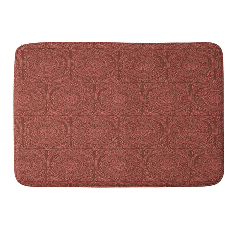 Holli Zollinger ANTHOLOGY OF PATTERN ELLE SUNDIAL MAROON Memory Foam Bath Mat