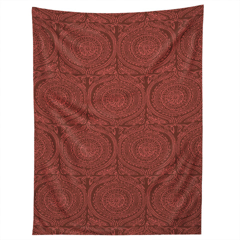 Holli Zollinger ANTHOLOGY OF PATTERN ELLE SUNDIAL MAROON Tapestry