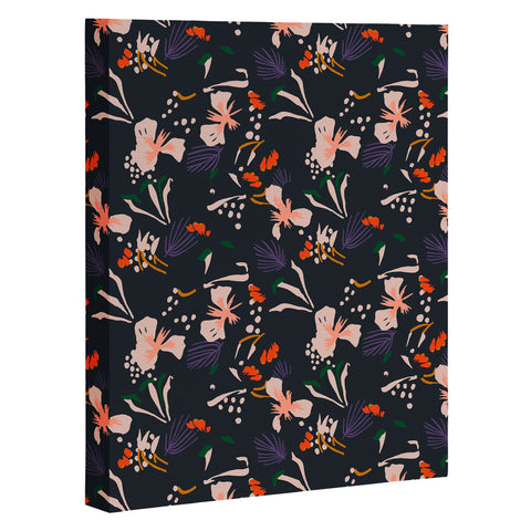 Holli Zollinger ANTHOLOGY OF PATTERN SEVILLE GARDEN BLACK Art Canvas