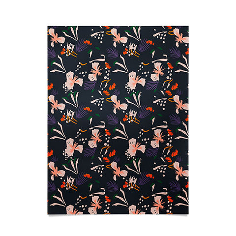 Holli Zollinger ANTHOLOGY OF PATTERN SEVILLE GARDEN BLACK Poster