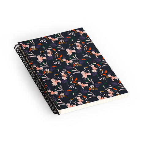 Holli Zollinger ANTHOLOGY OF PATTERN SEVILLE GARDEN BLACK Spiral Notebook