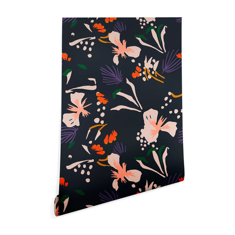 Holli Zollinger ANTHOLOGY OF PATTERN SEVILLE GARDEN BLACK Wallpaper