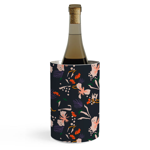 Holli Zollinger ANTHOLOGY OF PATTERN SEVILLE GARDEN BLACK Wine Chiller
