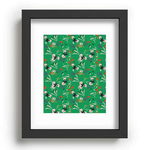 Holli Zollinger ANTHOLOGY OF PATTERN SEVILLE GARDEN GREEN Recessed Framing Rectangle