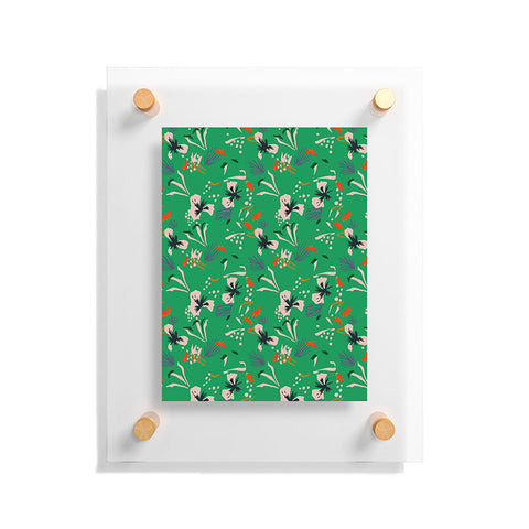 Holli Zollinger ANTHOLOGY OF PATTERN SEVILLE GARDEN GREEN Floating Acrylic Print