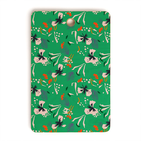 Holli Zollinger ANTHOLOGY OF PATTERN SEVILLE GARDEN GREEN Cutting Board Rectangle