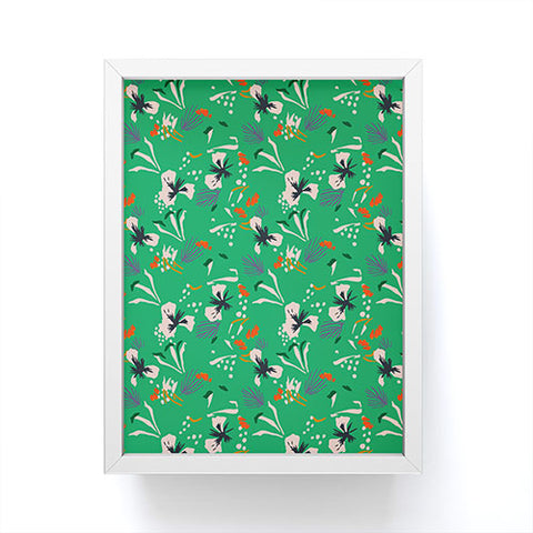 Holli Zollinger ANTHOLOGY OF PATTERN SEVILLE GARDEN GREEN Framed Mini Art Print