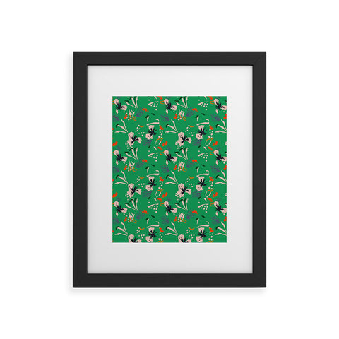 Holli Zollinger ANTHOLOGY OF PATTERN SEVILLE GARDEN GREEN Framed Art Print