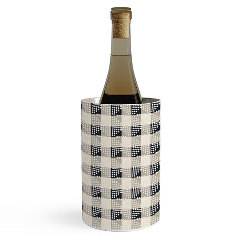 Holli Zollinger ANTHOLOGY OF PATTERN SEVILLE GINGHAM BLACK Wine Chiller