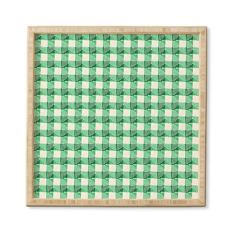 Holli Zollinger ANTHOLOGY OF PATTERN SEVILLE GINGHAM GREEN Framed Wall Art
