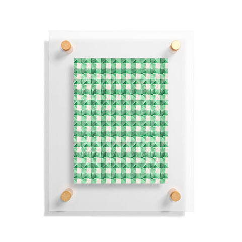 Holli Zollinger ANTHOLOGY OF PATTERN SEVILLE GINGHAM GREEN Floating Acrylic Print