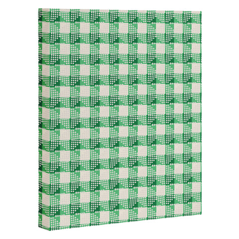 Holli Zollinger ANTHOLOGY OF PATTERN SEVILLE GINGHAM GREEN Art Canvas