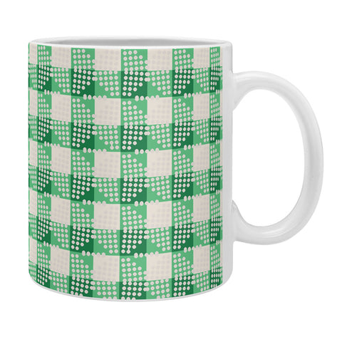 Holli Zollinger ANTHOLOGY OF PATTERN SEVILLE GINGHAM GREEN Coffee Mug