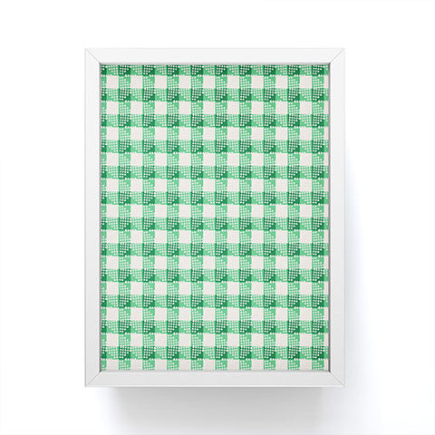 Holli Zollinger ANTHOLOGY OF PATTERN SEVILLE GINGHAM GREEN Framed Mini Art Print