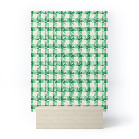 Holli Zollinger ANTHOLOGY OF PATTERN SEVILLE GINGHAM GREEN Mini Art Print