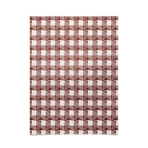 Holli Zollinger ANTHOLOGY OF PATTERN SEVILLE GINGHAM MAROON Poster