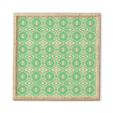 Holli Zollinger ANTHOLOGY OF PATTERN SEVILLE MARBLE GREEN Framed Wall Art
