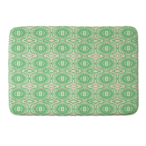 Holli Zollinger ANTHOLOGY OF PATTERN SEVILLE MARBLE GREEN Memory Foam Bath Mat