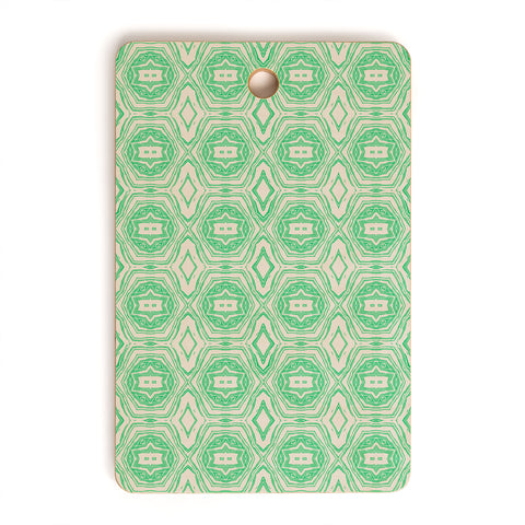 Holli Zollinger ANTHOLOGY OF PATTERN SEVILLE MARBLE GREEN Cutting Board Rectangle
