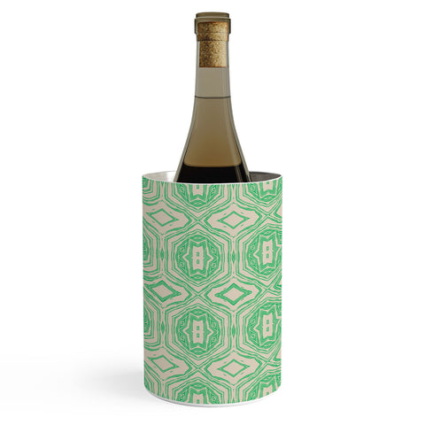 Holli Zollinger ANTHOLOGY OF PATTERN SEVILLE MARBLE GREEN Wine Chiller