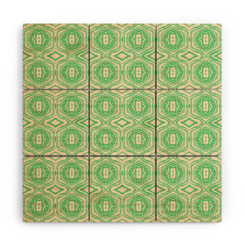 Holli Zollinger ANTHOLOGY OF PATTERN SEVILLE MARBLE GREEN Wood Wall Mural