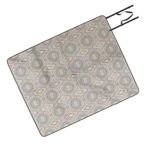 Holli Zollinger AntHOLOGY OF PATTERN SEVILLE MARBLE GREY Picnic Blanket