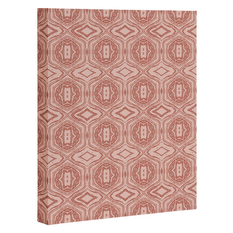 Holli Zollinger ANTHOLOGY OF PATTERN SEVILLE MARBLE PINK Art Canvas