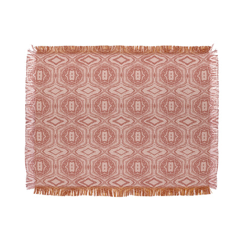 Holli Zollinger ANTHOLOGY OF PATTERN SEVILLE MARBLE PINK Throw Blanket