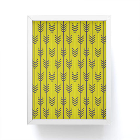 Holli Zollinger Arrow Chartreuse Framed Mini Art Print