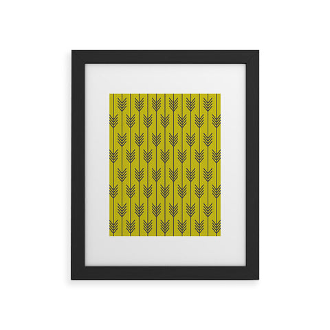 Holli Zollinger Arrow Chartreuse Framed Art Print