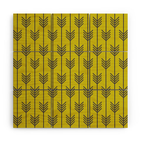 Holli Zollinger Arrow Chartreuse Wood Wall Mural