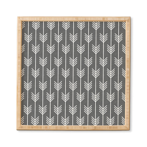 Holli Zollinger Arrows Grey Framed Wall Art