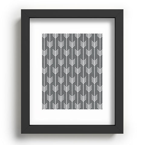 Holli Zollinger Arrows Grey Recessed Framing Rectangle
