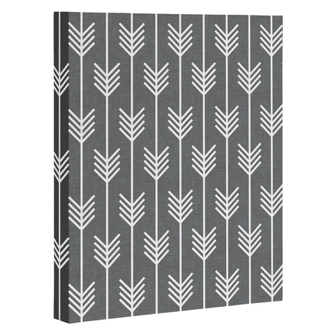 Holli Zollinger Arrows Grey Art Canvas