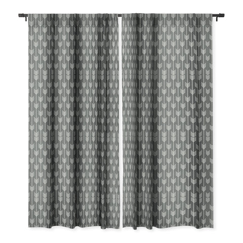 Holli Zollinger Arrows Grey Blackout Window Curtain