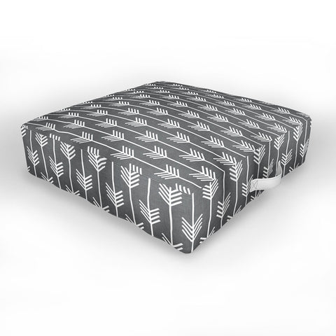 Holli Zollinger Arrows Grey Outdoor Floor Cushion